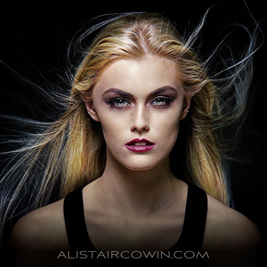 Photographed for Alistair Cowin's Beauty Book and the model's Portfolio