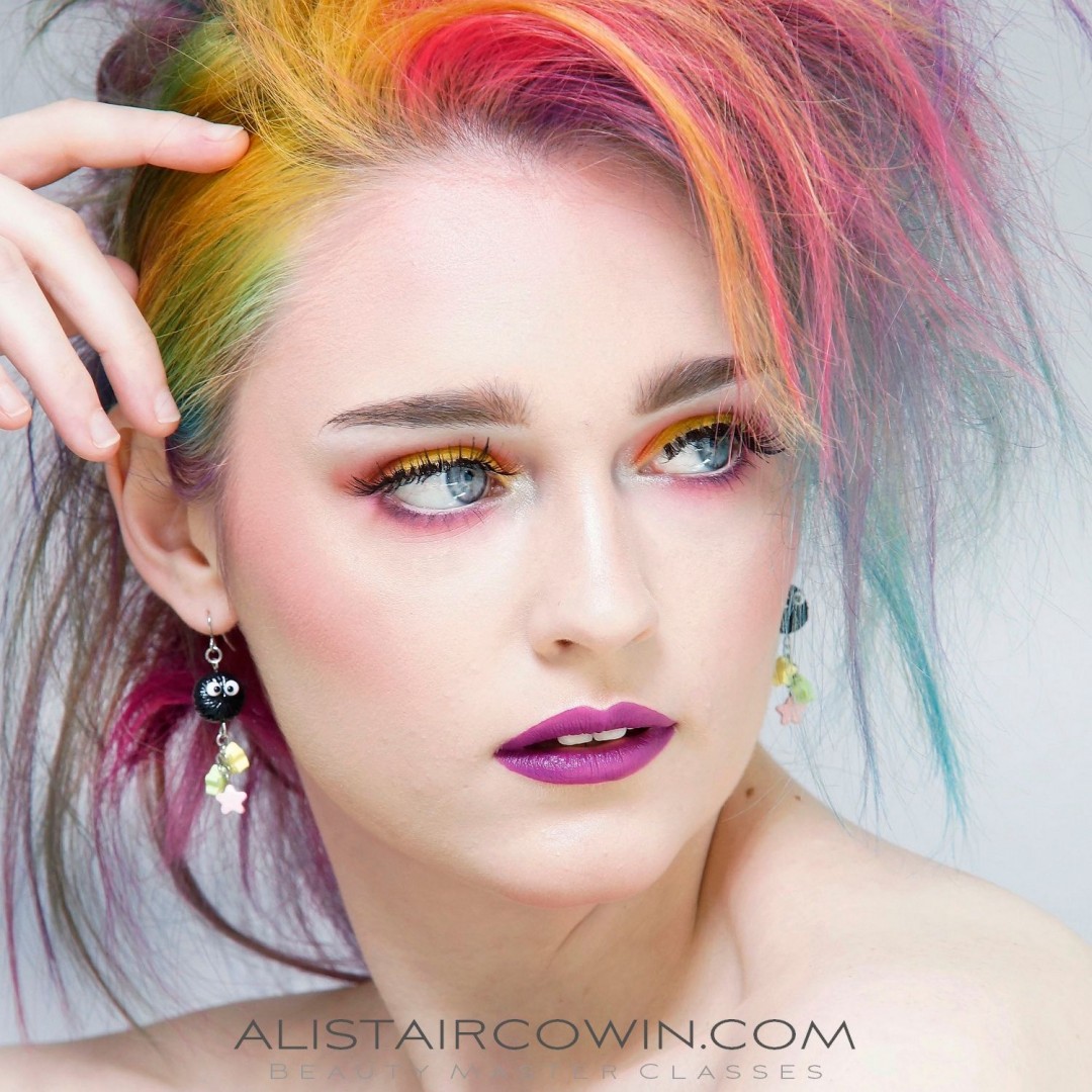 Photographed for an Alistair Cowin Beauty Master Class<br />
Model: Lyrieux   MU & Hair: Rebecca Marks